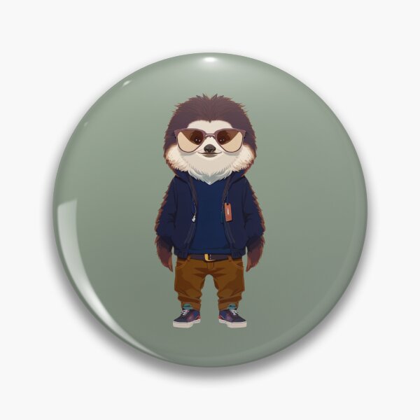 Artikelvorschau, Hipster Sloth V12 entworfen und verkauft von HipsterAnimals.