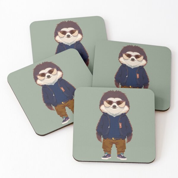 Item preview, Hipster Sloth V12 designed and sold by HipsterAnimals.