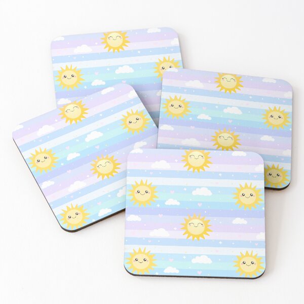 Item preview, Sunny Stripes Happy Sun Pattern - Cute Kawaii Summer Sunshine designed and sold by inspirationzgal.