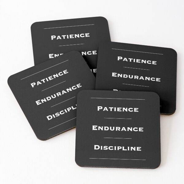 Item preview, Patience, Endurance, Discipline - Motivational Quotes. Inspirational Quotes. Entrepreneur Gift. designed and sold by Read This Already.