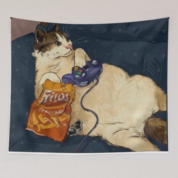 Item preview, Gamer cat! (third in the series) Print designed and sold by johnfole.