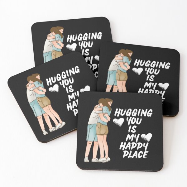 Item preview, Hugging you is my happy place designed and sold by DreamBigShirts.