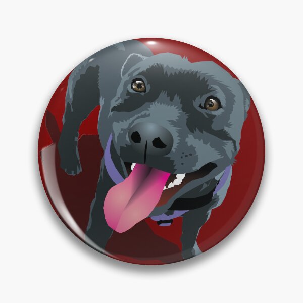 Item preview, Panting Dog Staffy Bull Terrier Smiling Staffordshire Terrier designed and sold by Bloomin'  Arty Families.