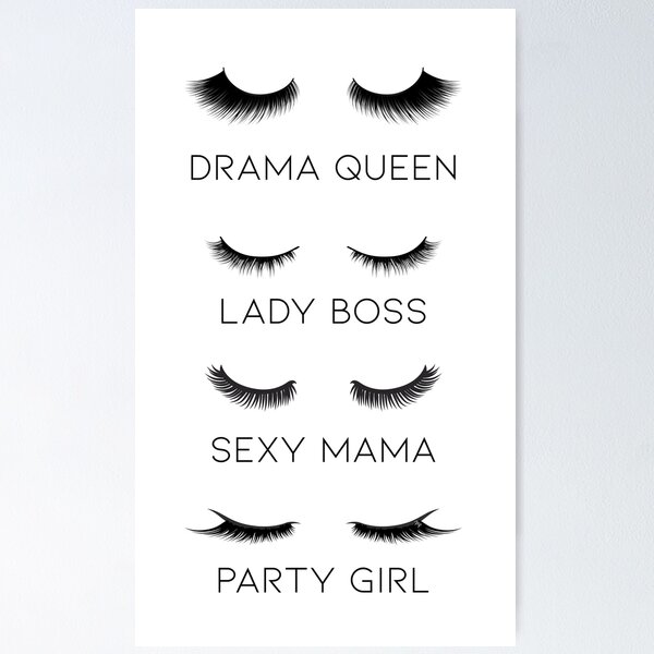 Drama Queen Lashes Poster