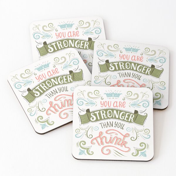 Item preview, You are stronger than you think, Motivational Quote designed and sold by graphic-genie.