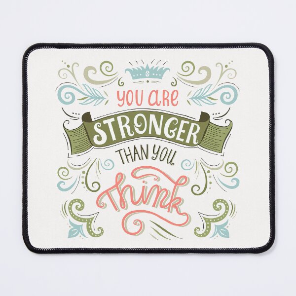 Item preview, You are stronger than you think, Motivational Quote designed and sold by graphic-genie.