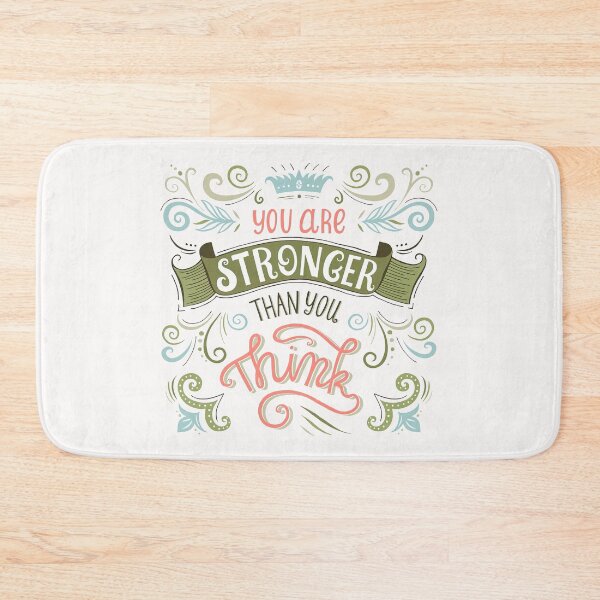 Item preview, You are stronger than you think, Motivational Quote designed and sold by graphic-genie.