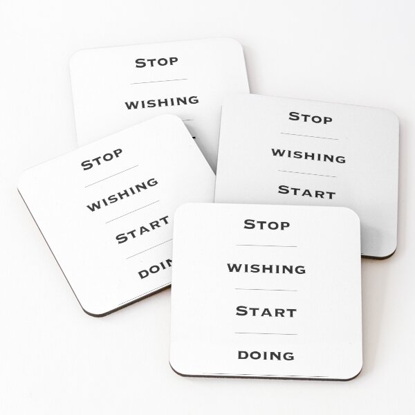 Item preview, Stop Wishing, Start Doing - Motivational Quotes. Inspirational Quotes.  designed and sold by Read This Already.