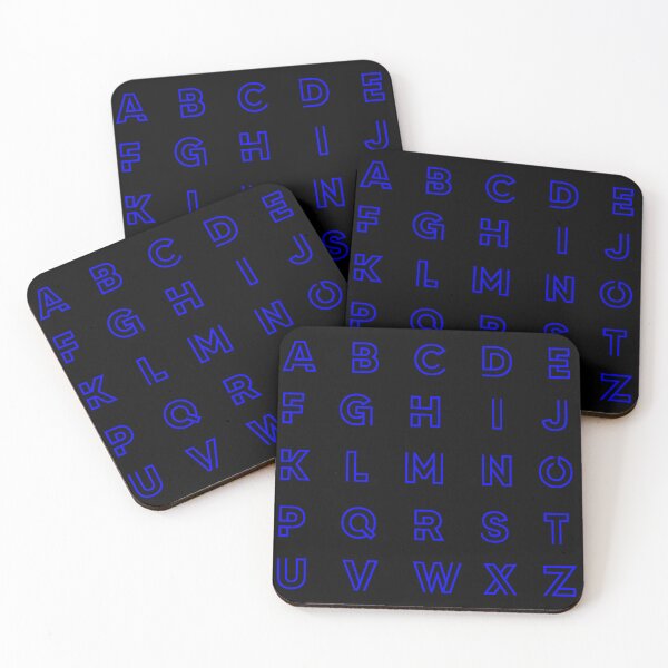 Item preview, letters, alphabet, stickers, style, modern neon type font in blue color designed and sold by @Reikiama.
