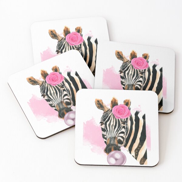 Item preview, Bubbly Bubblegum Zebra designed and sold by ConnieVZ.