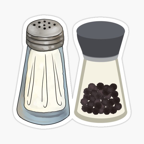 Cute Salt, Pepper, and Paprika Family Sticker for Sale by