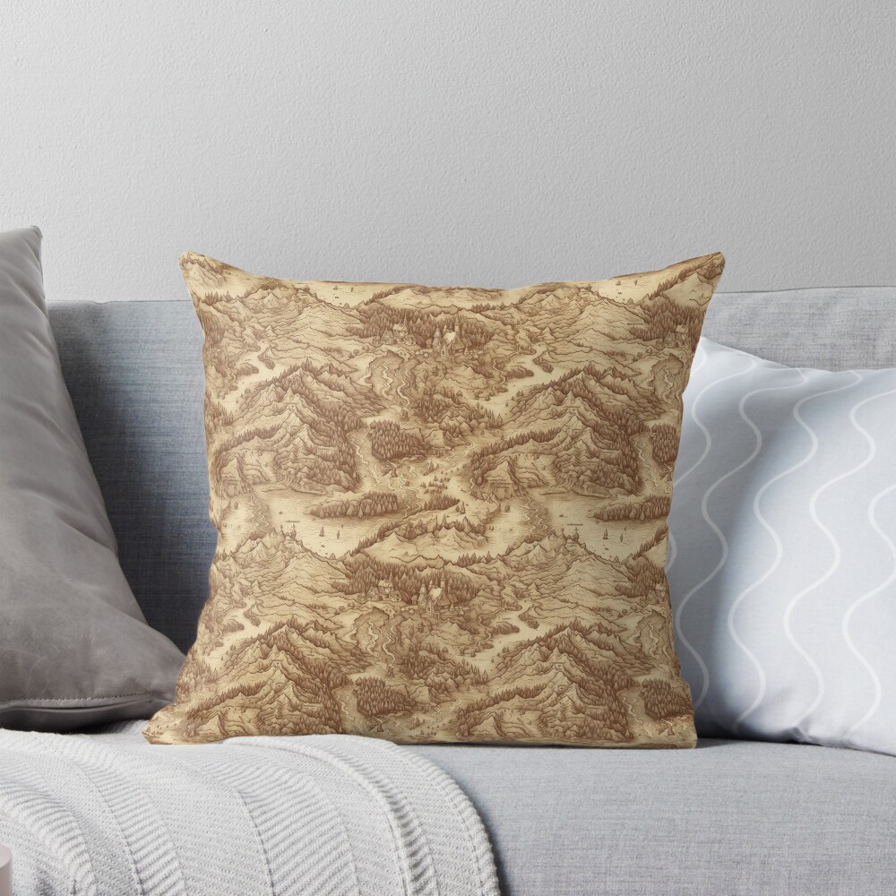 Item preview, Throw Pillow designed and sold by patternsbymk.