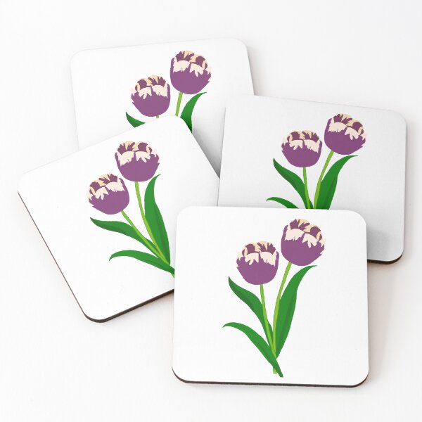 Item preview, Variegated Purple & White Tulip (Tulip 'Annelinde') designed and sold by Andie Janik.