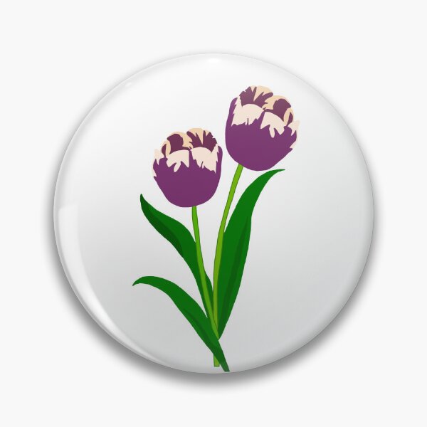Item preview, Variegated Purple & White Tulip (Tulip 'Annelinde') designed and sold by Andie Janik.