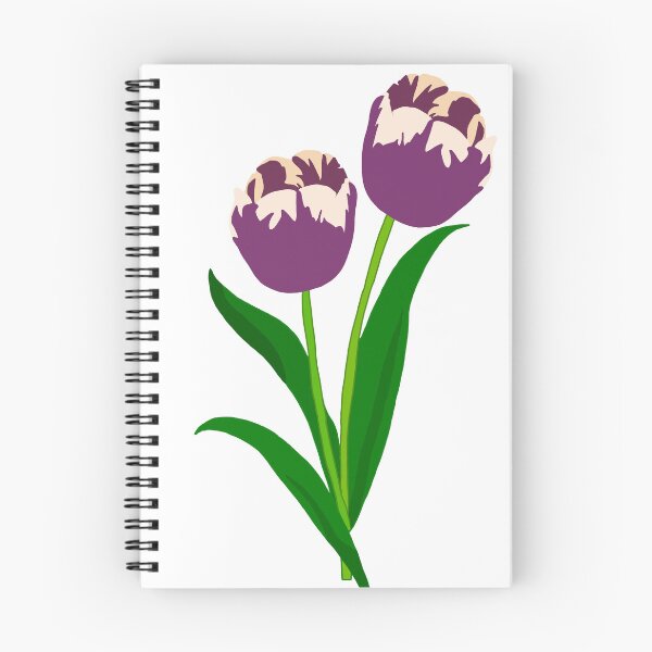 Item preview, Variegated Purple & White Tulip (Tulip 'Annelinde') designed and sold by Andie Janik.