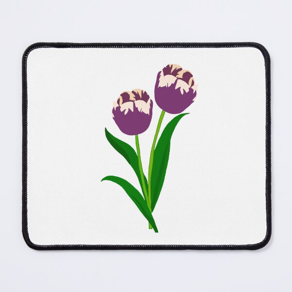Item preview, Variegated Purple & White Tulip (Tulip 'Annelinde') designed and sold by Andie Janik.