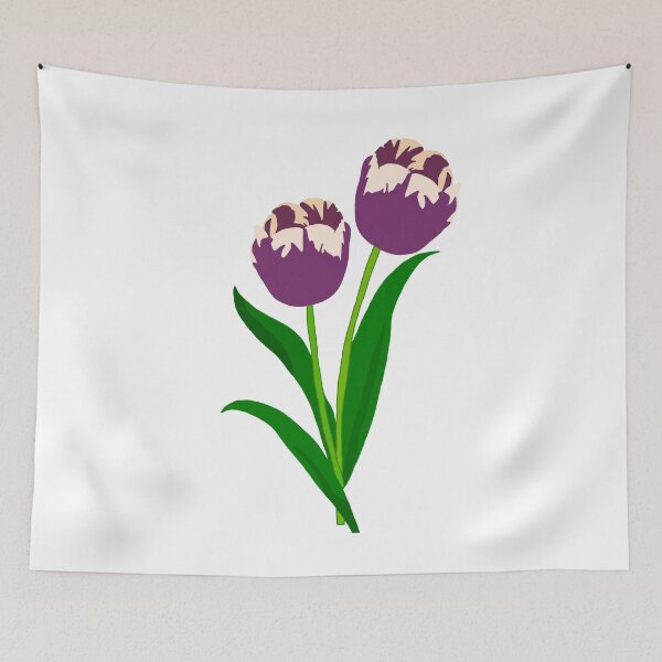 Item preview, Variegated Purple & White Tulip (Tulip 'Annelinde') designed and sold by Andie Janik.