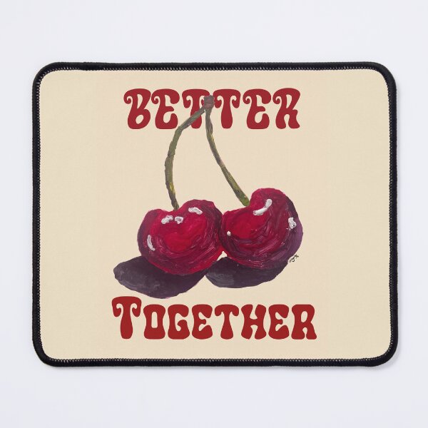 Item preview, Cherry Cherries Red Valentine Lovely Couple Romantic Sticker Better Together Juicy Yummy Kitchen BFF Friendship Family Partner Weddings Enggagement designed and sold by Makeartwhynot.