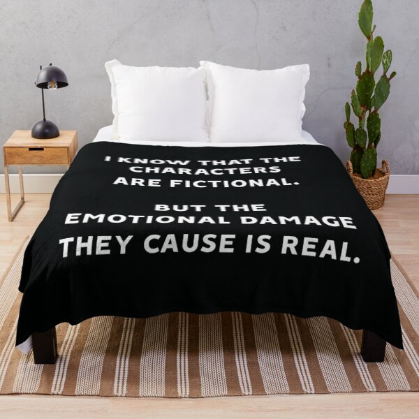Item preview, I Know That The Characters Are Fictional But The Emotional Damage They Cause Is Real Classic T-Shirt designed and sold by smatphutan72.