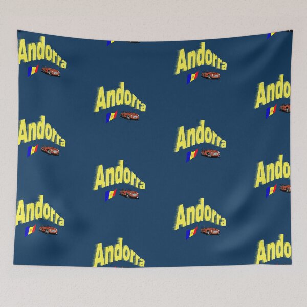 Item preview, Principality of Andorra abstract design designed and sold by lobodelnoir.