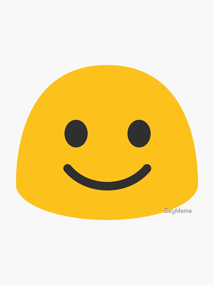 Smiley Blob Emoji Sticker for Sale by SeyMeme | Redbubble