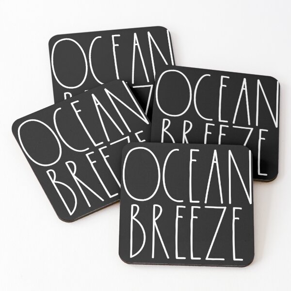 Aperçu de l'œuvre Ocean Breeze White Rae Dunn Inspired Farmhouse Decor créée et vendue par FineElephant.