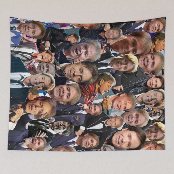 Item preview, Collage de fotos lateral abstracto de Cliff Richard designed and sold by CollageHeaven.