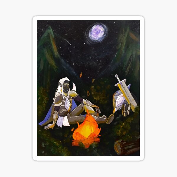 Item preview, Drow by the Campfire designed and sold by Ellian-Bearr.