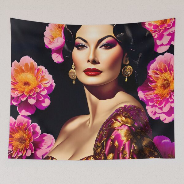 Item preview, Ava Gardner Florals  designed and sold by @adorcharm Modern & Classic AI Art.