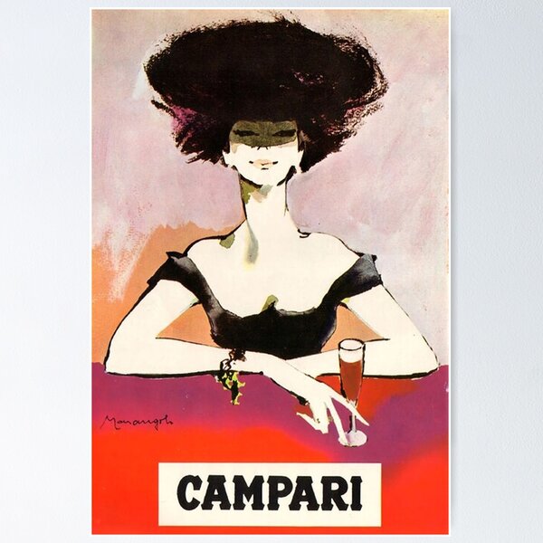 Item preview, Bitter Campari Alcoholic Drinks Vintage designed and sold by dalieswiliam.