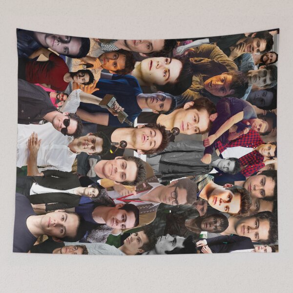 Item preview, Dylan O'Brien Abstract Seamless Lateral Collage Pattern designed and sold by CollageHeaven.