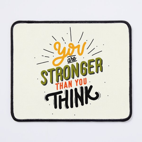 Item preview, You are stronger than you think, Motivational Quote designed and sold by graphic-genie.