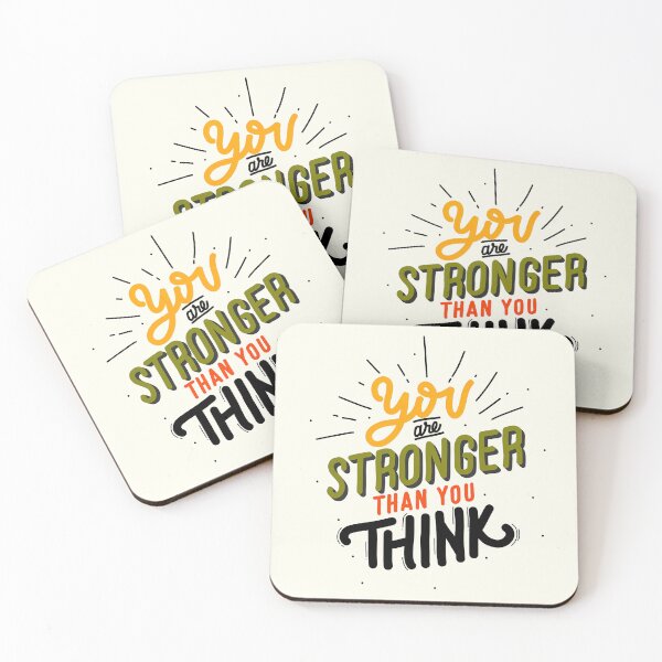 Item preview, You are stronger than you think, Motivational Quote designed and sold by graphic-genie.