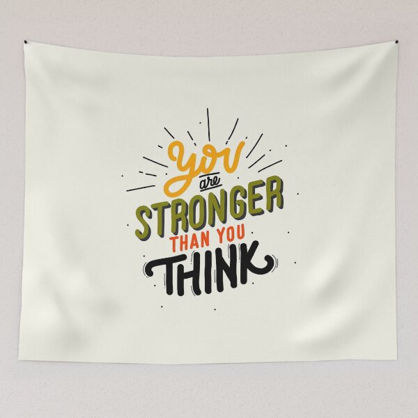 Item preview, You are stronger than you think, Motivational Quote designed and sold by graphic-genie.