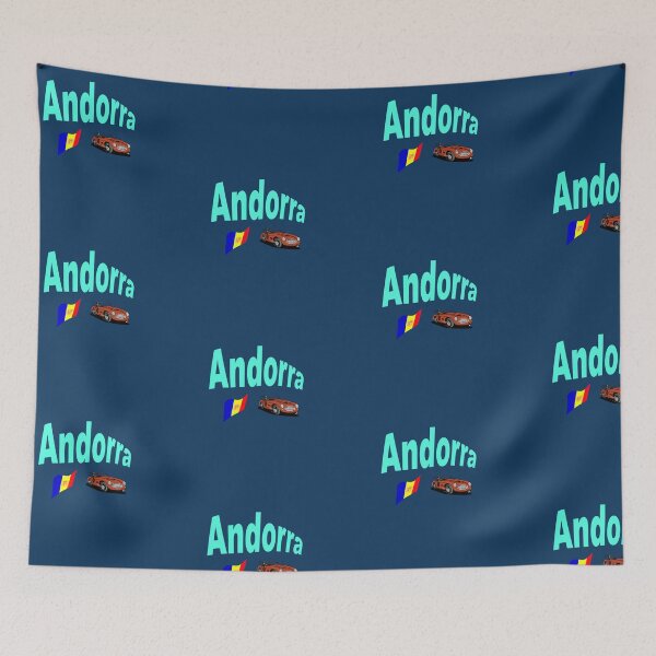 Item preview, Principality of Andorra abstract design designed and sold by lobodelnoir.