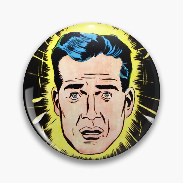 Item preview, Black Hair Shocked Vintage Comic Man designed and sold by MadfishDesigns.