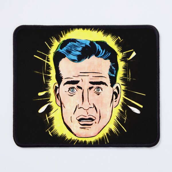 Item preview, Black Hair Shocked Vintage Comic Man designed and sold by MadfishDesigns.