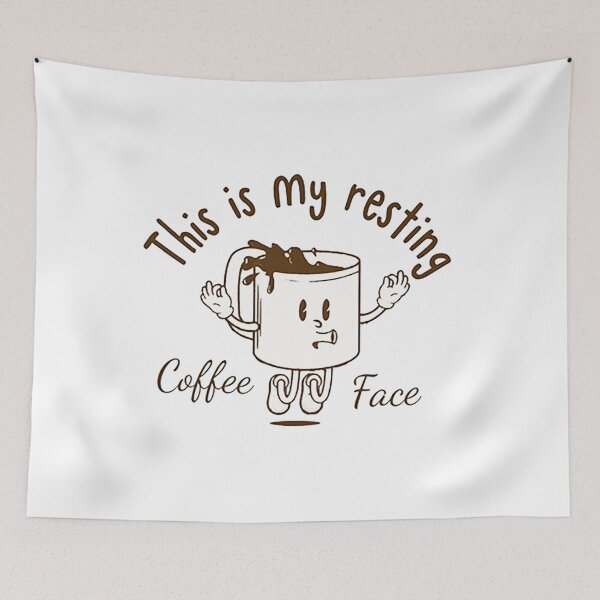 Item preview, this is my resting coffee face  designed and sold by cynthiastover.
