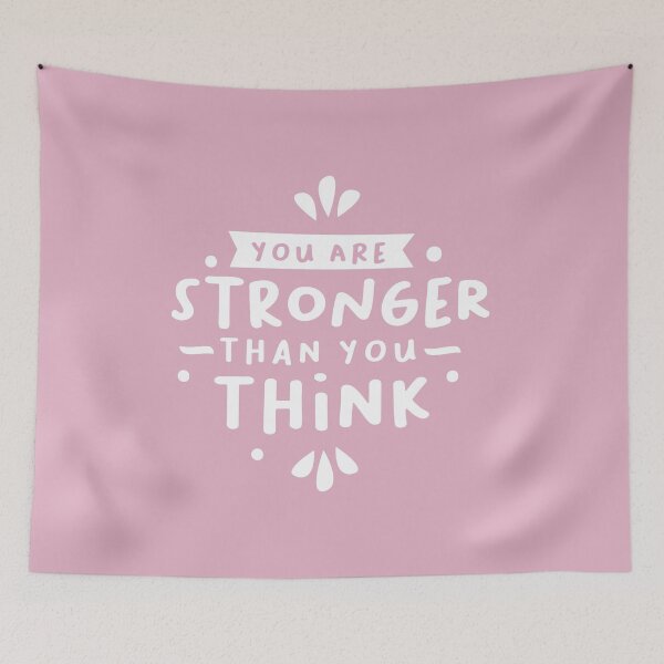 Item preview, You are stronger than you think, Motivational Quote designed and sold by graphic-genie.