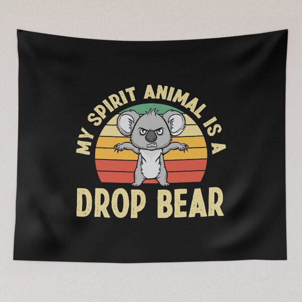 Item preview, Australian Feral Koala, Spirit Animal Drop Bear designed and sold by Gold Wings Tees.
