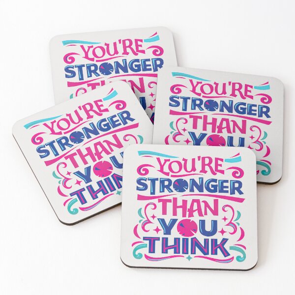 Item preview, You are stronger than you think, Motivational Quote designed and sold by graphic-genie.