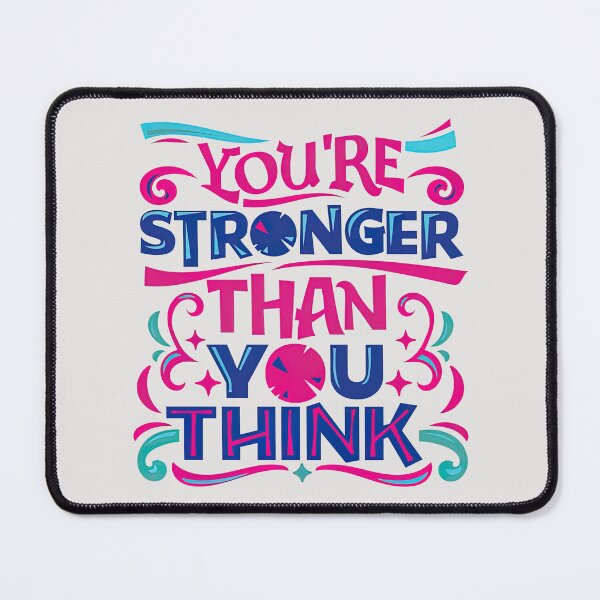 Item preview, You are stronger than you think, Motivational Quote designed and sold by graphic-genie.