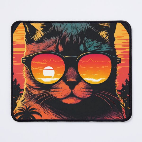 Item preview, IndianRocks Collection Presents: Trending Digital Artwork of a Cool Cat in a Sunshade designed and sold by Indianrocks.