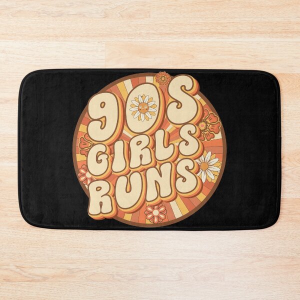 Item preview, 90s girls runs Runner retro quote  gift for running Vintage floral pattern designed and sold by HomeCoquette.