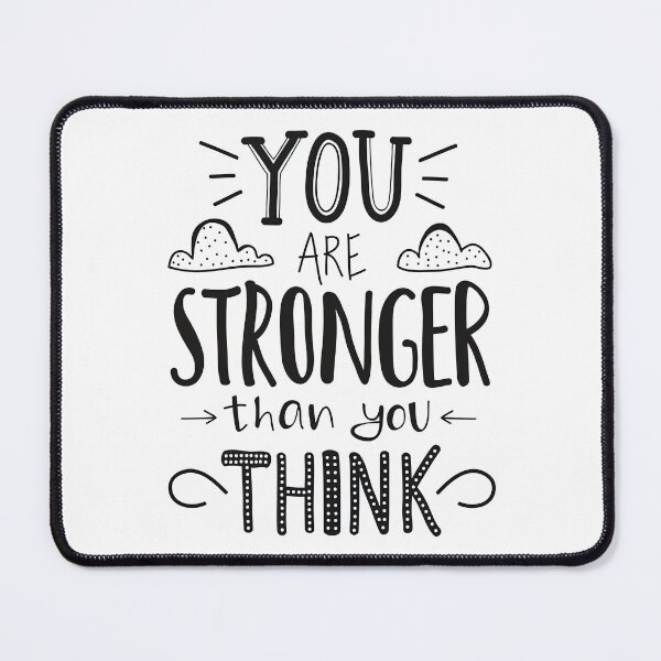 Item preview, You are stronger than you think, Motivational Quote designed and sold by graphic-genie.