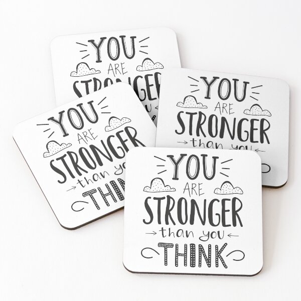 Item preview, You are stronger than you think, Motivational Quote designed and sold by graphic-genie.
