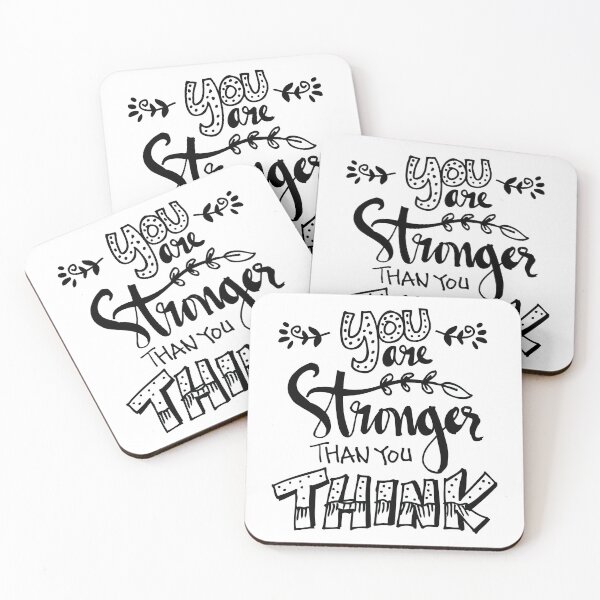 Item preview, You are stronger than you think, Motivational Quote designed and sold by graphic-genie.