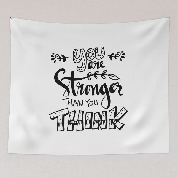 Item preview, You are stronger than you think, Motivational Quote designed and sold by graphic-genie.
