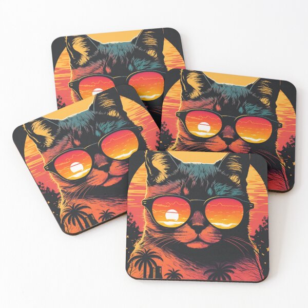 Item preview, IndianRocks Collection Presents: Trending Digital Artwork of a Cool Cat in a Sunshade designed and sold by Indianrocks.