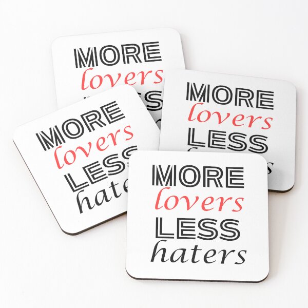 Item preview, More Lovers Less Haters | Spreading Positivity And Reducing Negativity designed and sold by SpeakLifeHQ.